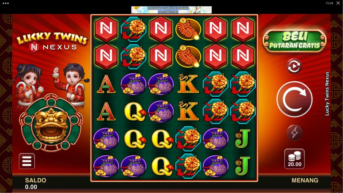 Mainkan Slot Lucky Twins Nexus di IBOSport – Keberuntungan Berganda Menanti!