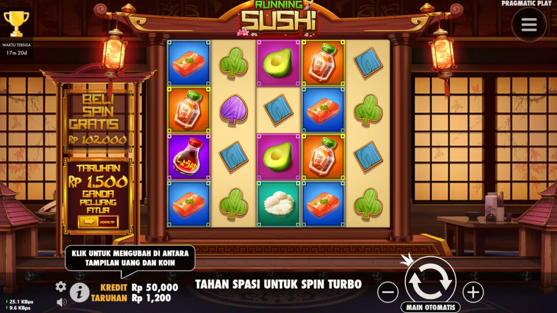 Keunggulan Slot Running Sushi dari Pragmatic Play di Agen IBOSport